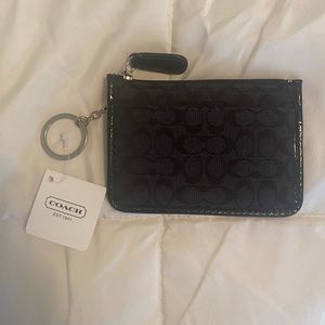 Black Coach Coin Purse NWT